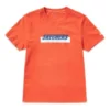 Skechers Herren-T-Shirt mit Aufdruck, kurzärmelig, orange-rot