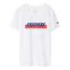 Skechers Herren-T-Shirt mit Aufdruck, kurzärmelig, weiss