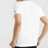 Skechers Herren-T-Shirt mit Aufdruck, kurzärmelig, weiss