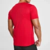 Skechers Herren Trainings- und Laufsport-Strick-T-Shirt mit kurzen Ärmeln, Clownrot