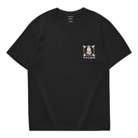 Skechers x SpongeBob bedrucktes Kurzarm-T-Shirt «Black White»