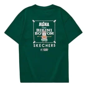 Skechers x SpongeBob Grafik-T-Shirt «Green White»
