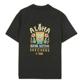 Skechers x SpongeBob SquarePants T-Shirt mit Rückenprint „Schwarz Gelb“