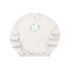 Skechers x XIAOLI Sweatshirt mit Grafikprint „Grey White“