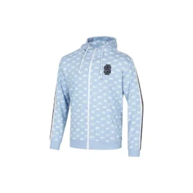 SKX Langarm-Strickjacke mit Buchstabenprint „Grau Blau Weiss“