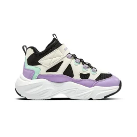 Sneaker «Beige Schwarz Lila»