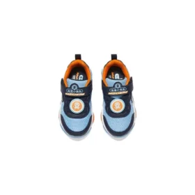 Sneaker «Hellblau Marineblau Orange»