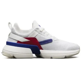 Split Schuhe für den Laufsport Weiss/Blau/Rot