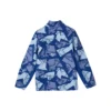 Sport-Freizeit-Serie Sweatshirt mit durchgehendem Print und halbem Reissverschluss „Blue“