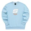 Sport Letter Crew Sweater «Blue White»