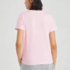 Sport-Shirt mit Rundhalsausschnitt, kurzärmelig, rosa