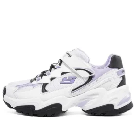 Sportschuhe «Weiss Schwarz Lila»