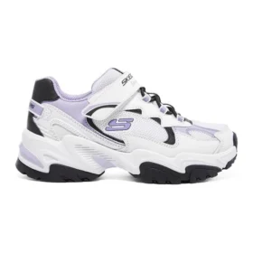 Sportschuhe «Weiss Schwarz Lila»