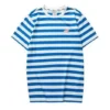 Streifen-T-Shirt „Blue White“