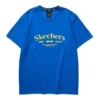 T-Shirt mit Aufdruck «Blue Yellow»