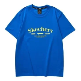 T-Shirt mit Aufdruck «Blue Yellow»