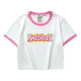 T-Shirt mit Buchstabenprint „Weiss Rosa Blau“