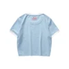 T-Shirt mit Buchstabenprint „Weiss Rosa Blau“