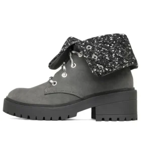 Teen Spirit Knit Buzz Ankle Stiefel «Black Charcoal»