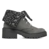 Teen Spirit Knit Buzz Ankle Stiefel «Black Charcoal»