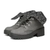 Teen Spirit Knit Buzz Ankle Stiefel «Black Charcoal»