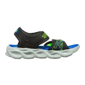 Thermo Splash Slip On Sport Light-Up Sandalen «Black Blue»