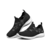 Ultra-flexibler, atmungsaktiver, minimalistischer Low-Top-Athleisure-Freizeitsportschuh Schwarz