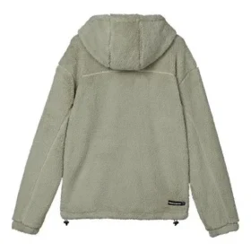 Warme Freizeitjacke aus Kunstlammfell «Olivgrün»