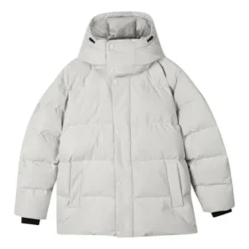 Warme, leichte Daunenjacke mit Kapuze «Grey»