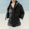 Waterproof Daunenjacke mit Kapuze «Schwarz»