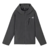 Weit geschnittene, warme Fleecejacke „Schwarz, Hellbraun, Weiss, Lila“