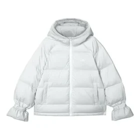 WMNS) Skechers Daunenjacke mit Kapuze und Reissverschluss, langärmelig «Weiss»