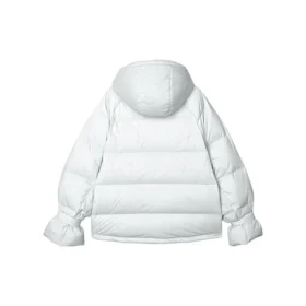WMNS) Skechers Daunenjacke mit Kapuze und Reissverschluss, langärmelig «Weiss»