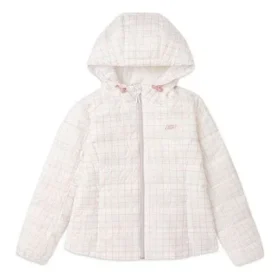 Zusammenpackbare Daunenjacke mit Kapuze „White Black“