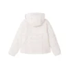Zusammenpackbare Daunenjacke mit Kapuze „White Black“